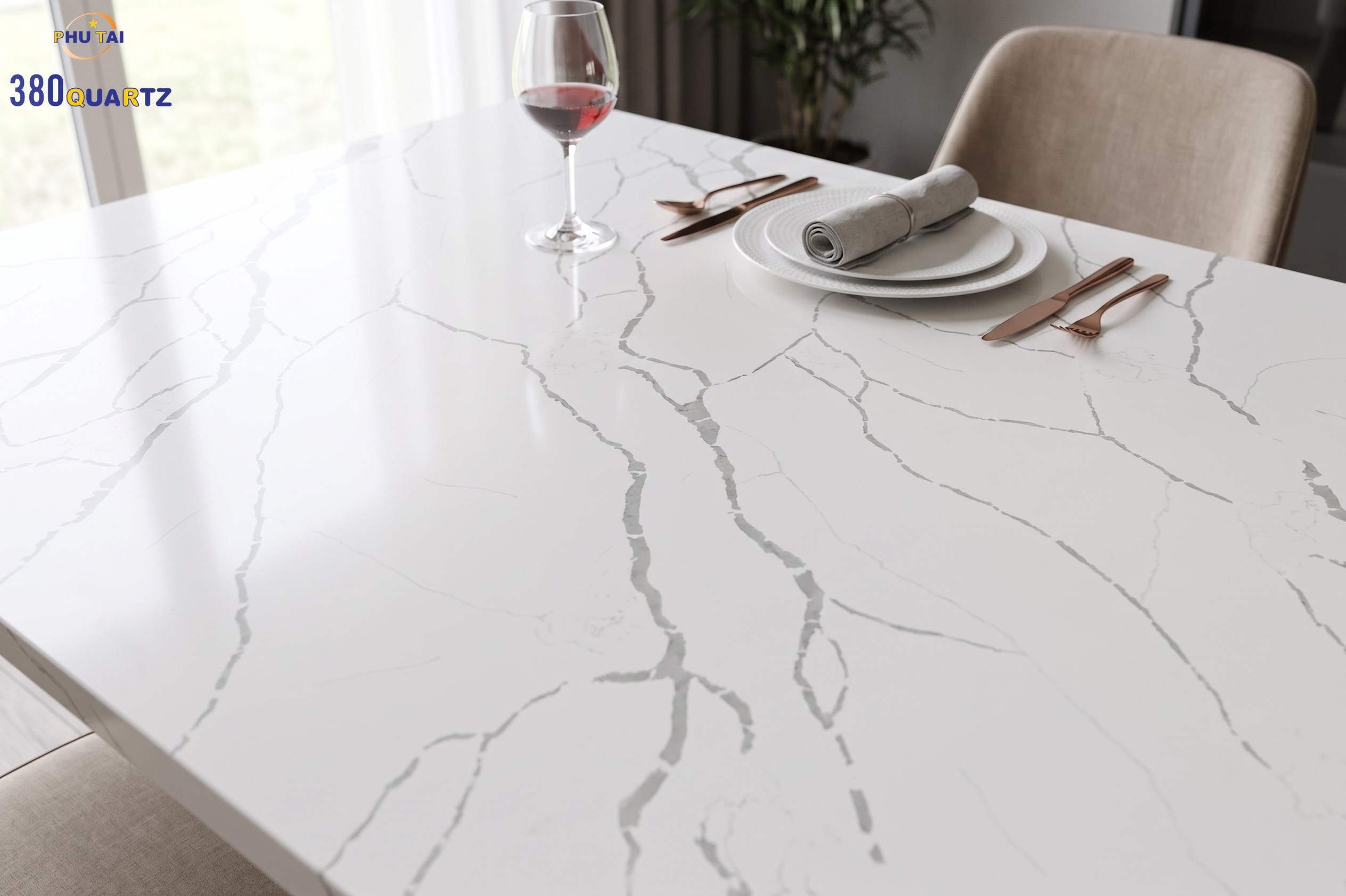 Engineered Quartz Table Tops – 380 Quartz